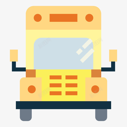 校车58学校平的图标svg_新图网 https://ixintu.com 学校 平的 校车