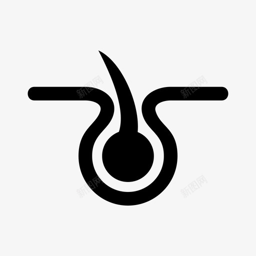 毛囊皮肤科表皮图标svg_新图网 https://ixintu.com 毛囊 皮肤 皮肤科 表皮