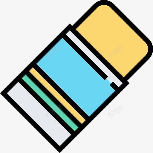 橡皮擦图形工具10线颜色图标svg_新图网 https://ixintu.com 图形设计 工具 橡皮擦 颜色