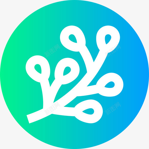 芽春73圆形图标svg_新图网 https://ixintu.com 圆形