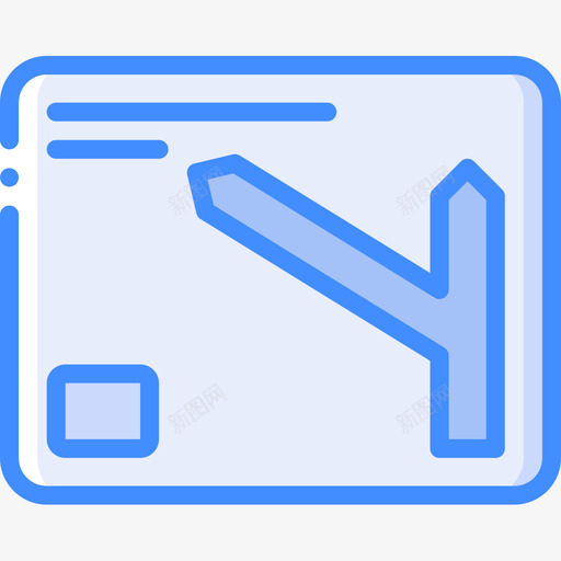 高速公路英国路标4蓝色图标svg_新图网 https://ixintu.com 英国 蓝色 路标 高速公路