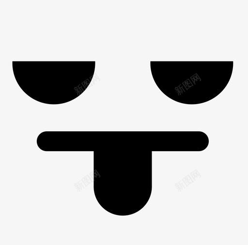 面对舌头孩子气情绪图标svg_新图网 https://ixintu.com 孩子气 情绪 舌头 面对