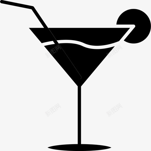 水果鸡尾酒果汁图标svg_新图网 https://ixintu.com 果汁 果汁杯 水果 玻璃杯 酒店固体 鸡尾酒