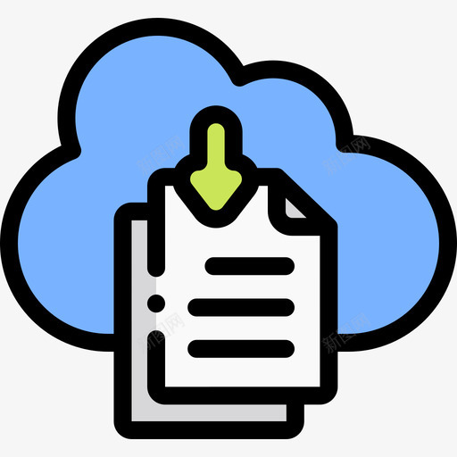互联网和技术7线性颜色图标svg_新图网 https://ixintu.com 下载 互联网和技术7 线性颜色