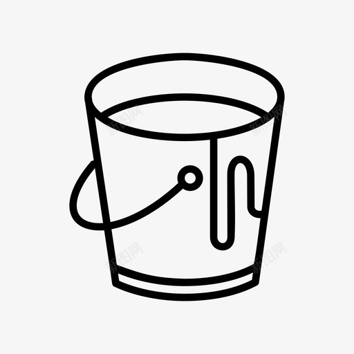 油漆桶艺术和颜色图标svg_新图网 https://ixintu.com 施工和工具 桶 油漆桶 艺术和设计 颜色