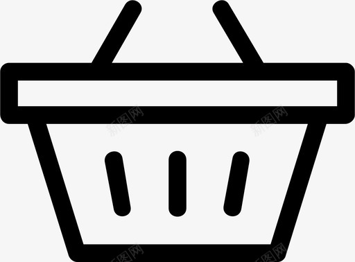 购物篮篮子图标svg_新图网 https://ixintu.com 篮子 购物篮