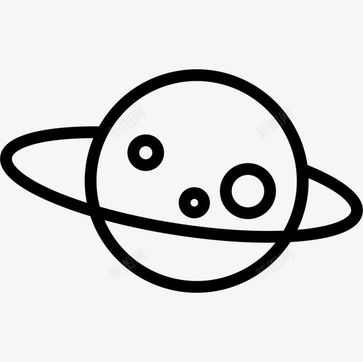 土星96号太空直线型图标svg_新图网 https://ixintu.com 96号 土星 太空 直线 线型