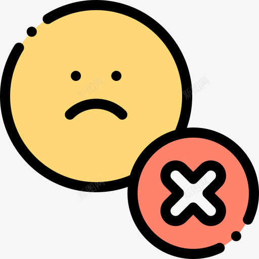 悲伤新年求婚13线条色彩图标svg_新图网 https://ixintu.com 悲伤 新年 求婚 线条 色彩