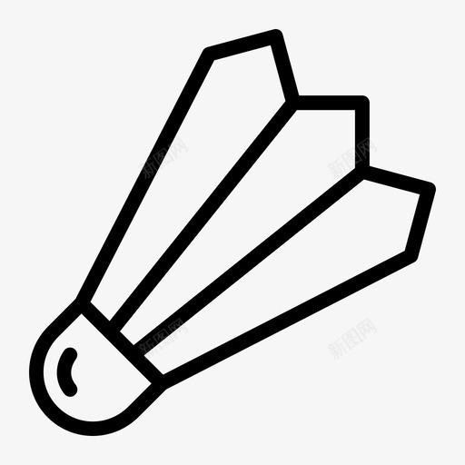 羽毛球球游戏图标svg_新图网 https://ixintu.com 游戏 球 穿梭 羽毛球 运动 运动路线
