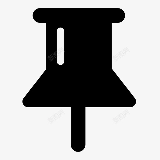 别针板针图钉图标svg_新图网 https://ixintu.com 别针 图钉 大头针 大拇指 板针