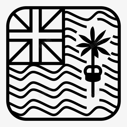 英属印度洋领土国旗物联网国家图标svg_新图网 https://ixintu.com 世界 国家 物联网 简化圆形方形世界国旗 英属印度洋领土国旗