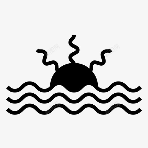日落海滩夏天图标svg_新图网 https://ixintu.com 夏天 夏天2 日出 日落 海滩