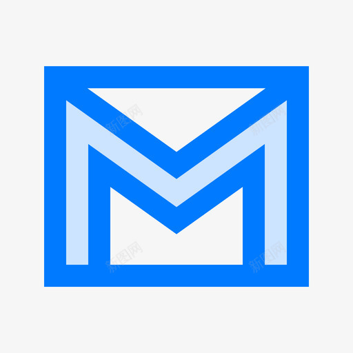 Gmail社交媒体101蓝色图标svg_新图网 https://ixintu.com Gmail 媒体 社交 蓝色