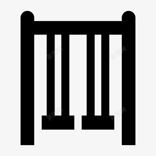 荡秋千休息活动图标svg_新图网 https://ixintu.com 休息 儿童 娱乐 活动 游乐场 荡秋千