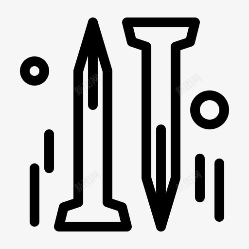 指甲diy五金图标svg_新图网 https://ixintu.com diy 五金 劳动节 指甲