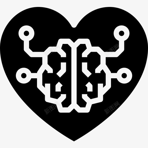 心脏大脑概念2填充图标svg_新图网 https://ixintu.com 填充 大脑 心脏 概念