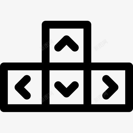 按钮游戏69线性图标svg_新图网 https://ixintu.com 按钮 游戏 线性