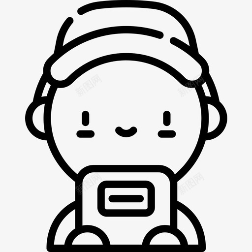 送货员电子商务74直系图标svg_新图网 https://ixintu.com 电子商务 直系 货员 送货