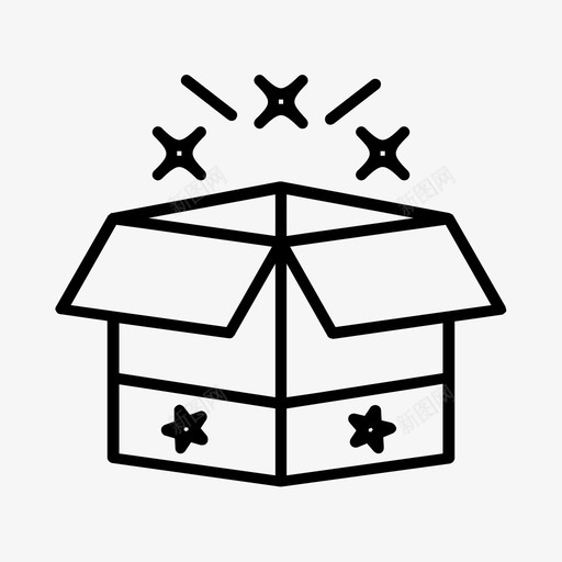 魔盒童话幻想图标svg_新图网 https://ixintu.com 传奇 幻想 童话 魔盒