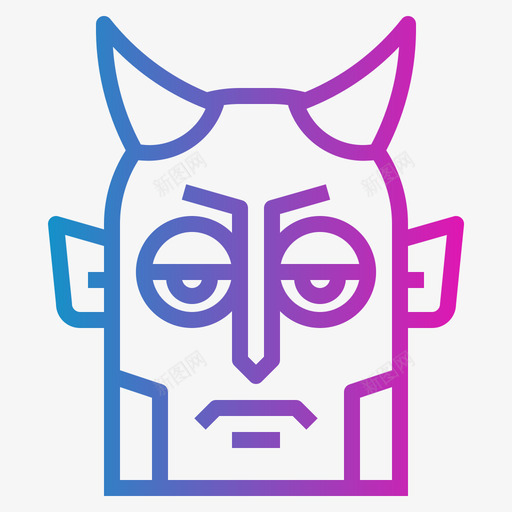 恶魔幽灵和怪物4渐变图标svg_新图网 https://ixintu.com 幽灵 怪物 恶魔 渐变