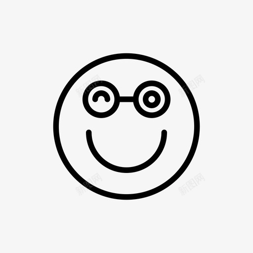 微笑表情脸图标svg_新图网 https://ixintu.com 微笑 情绪 脸 表情 表情线