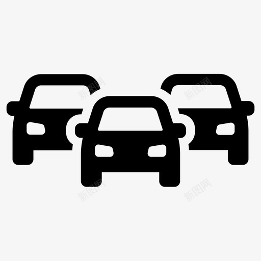 交通汽车交通堵塞图标svg_新图网 https://ixintu.com 交通 堵塞 汽车 车辆