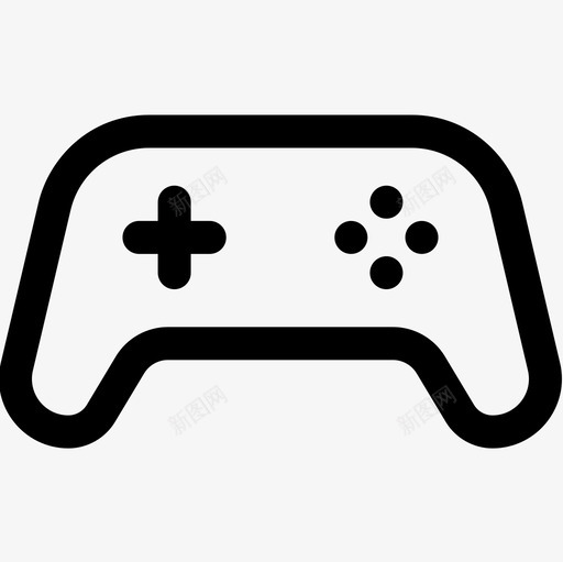 Gamepad游戏69线性图标svg_新图网 https://ixintu.com Gamepad 游戏 线性