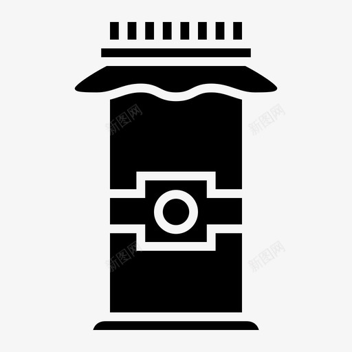 罐子果酱不错的罐子图标svg_新图网 https://ixintu.com 不错 假日 商店 果酱 罐子 铭文 错的