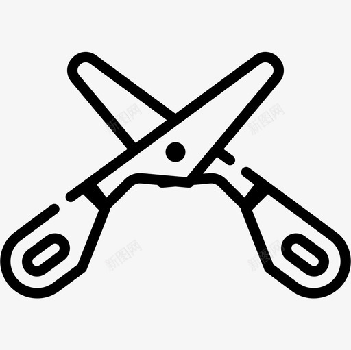 剪刀园艺49直线型图标svg_新图网 https://ixintu.com 剪刀 园艺49 直线型