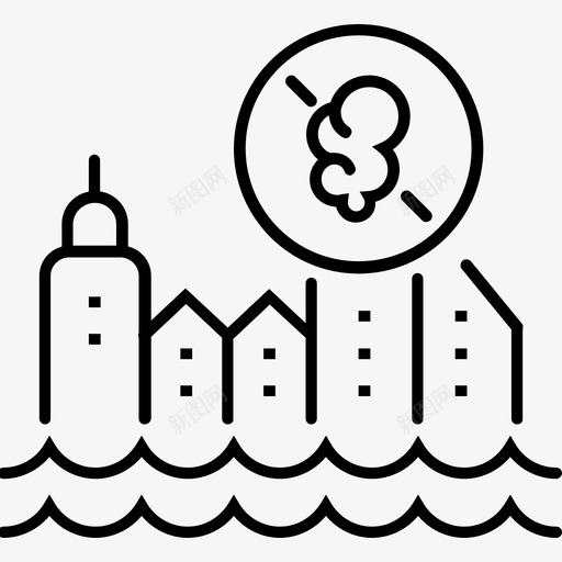 城市家庭智能图标svg_新图网 https://ixintu.com 城市 城镇 家庭 工业 智能 烟雾