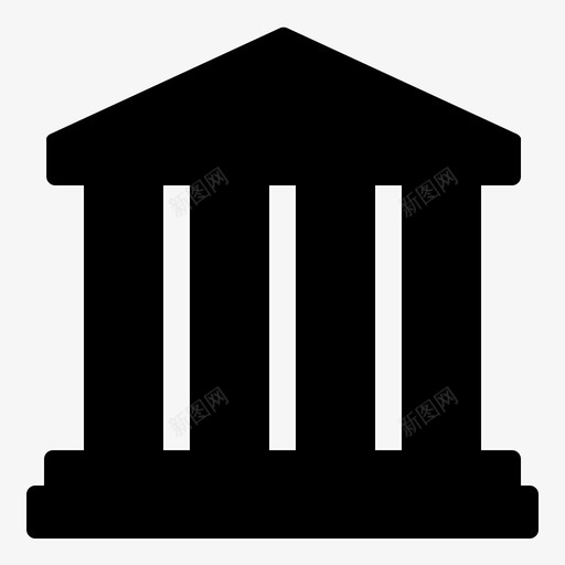 宫殿建筑罗马图标svg_新图网 https://ixintu.com 基本建筑 宫殿 寺庙 建筑 罗马