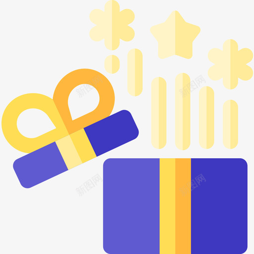 新年礼物45平图标svg_新图网 https://ixintu.com 新年 礼物