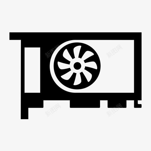 显卡电脑vga图标svg_新图网 https://ixintu.com vga 元件 显卡 电脑