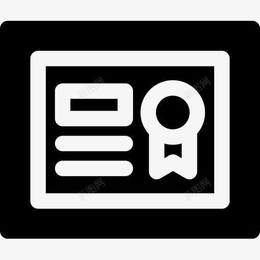 证书学历227已填写图标svg_新图网 https://ixintu.com 学历227 已填写 证书