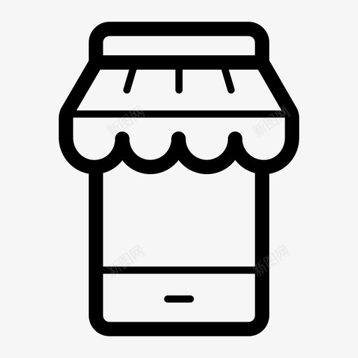 商店商场购物中心图标svg_新图网 https://ixintu.com 商场 商店 购物中心