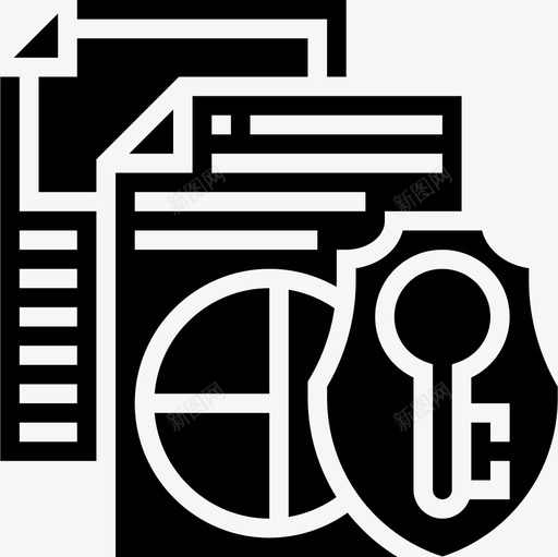 报告机密信息5字形图标svg_新图网 https://ixintu.com 信息 字形 报告 机密