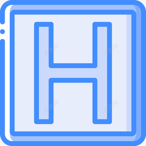 医院英国路标4蓝色图标svg_新图网 https://ixintu.com 医院 英国 蓝色 路标