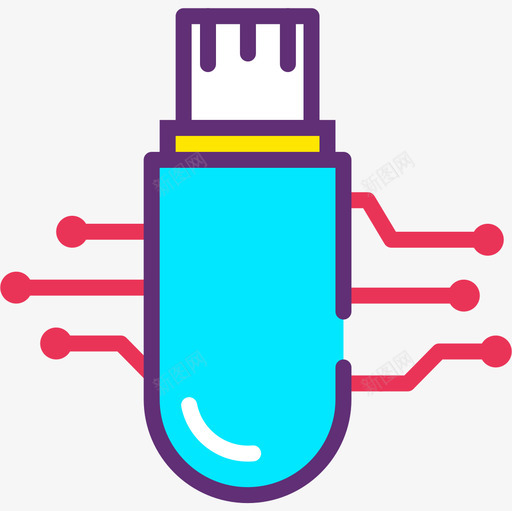 Pendrive加密2附魔图标svg_新图网 https://ixintu.com Pendrive 加密 附魔