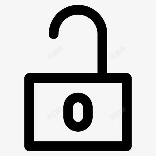 解锁挂锁密码图标svg_新图网 https://ixintu.com ui包 密码 挂锁 解锁