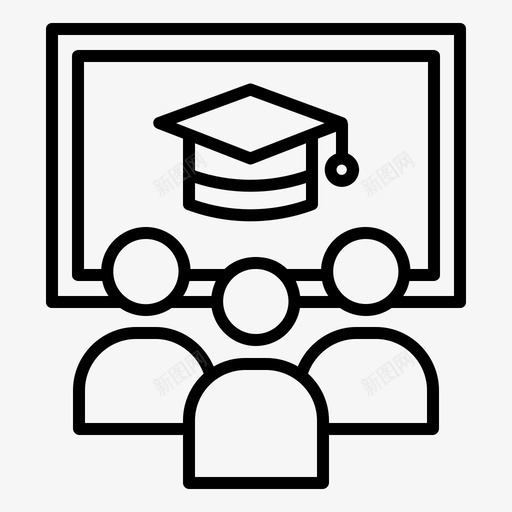 班级教育公寓图标svg_新图网 https://ixintu.com 公寓 学校 教学 教育 班级