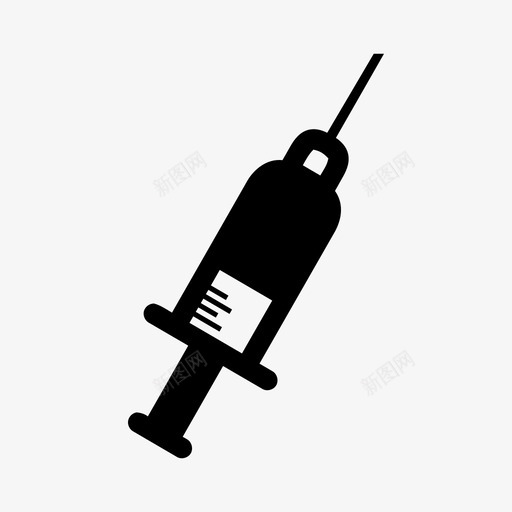 注射器药物注射剂图标svg_新图网 https://ixintu.com 注射剂 注射器 疫苗 类固醇 药物