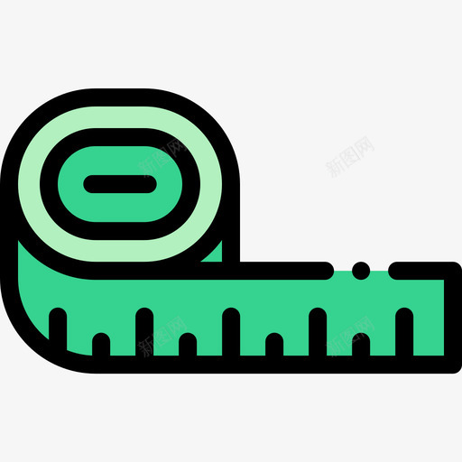 卷尺针织6线颜色图标svg_新图网 https://ixintu.com 卷尺 针织 颜色
