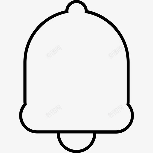通知应用程序铃声图标svg_新图网 https://ixintu.com 应用程序 用户界面 移动 通知 铃声