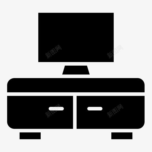 采购产品电视柜电视柜家具图标svg_新图网 https://ixintu.com 产品 内饰 家具 家居装饰 电视 电视柜 采购