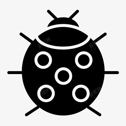 瓢虫昆虫图标svg_新图网 https://ixintu.com 昆虫 瓢虫