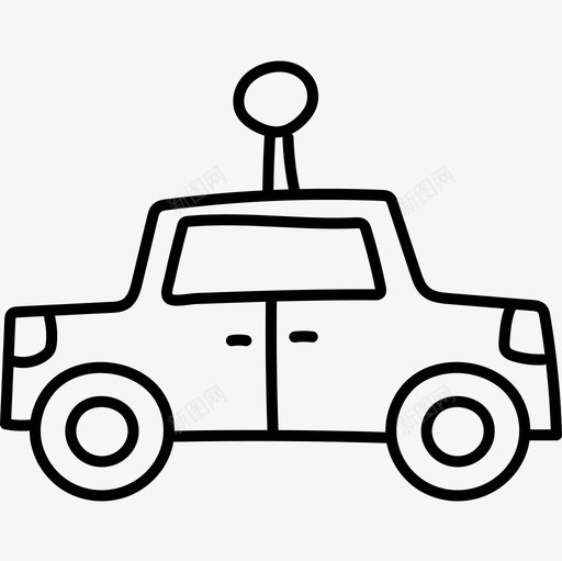 汽车儿童玩具13黑色图标svg_新图网 https://ixintu.com 儿童玩具13 汽车 黑色