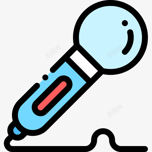 麦克风音频和视频7线性颜色图标svg_新图网 https://ixintu.com 线性 视频 音频 颜色 麦克风