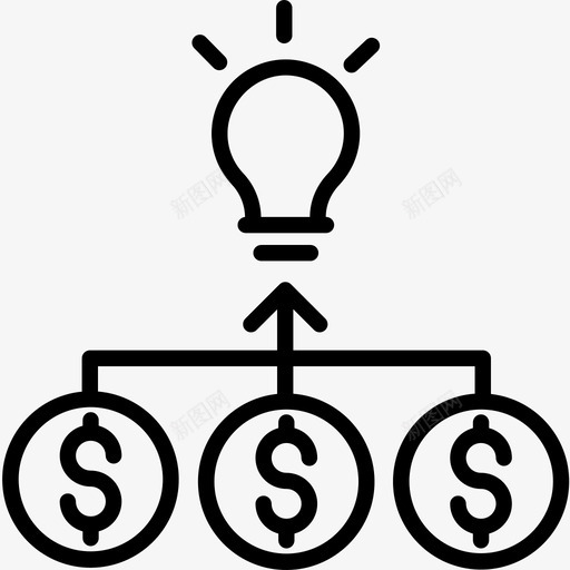 思想商业和管理4线性图标svg_新图网 https://ixintu.com 商业和管理4 思想 线性