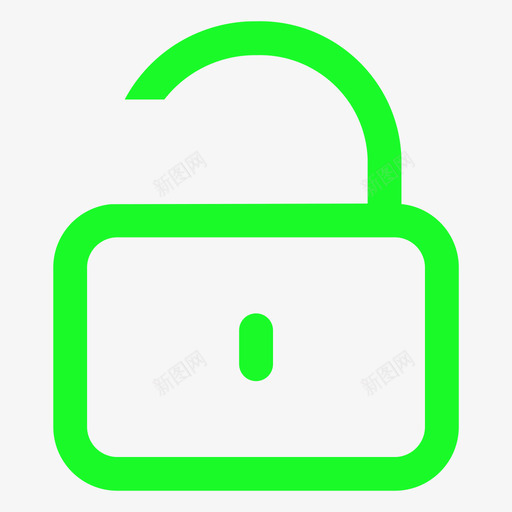 锁-开svg_新图网 https://ixintu.com 锁-开