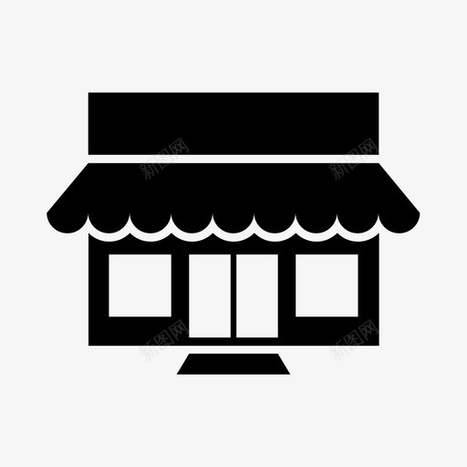 商店摊位购物中心图标svg_新图网 https://ixintu.com 商店 摊位 购物中心